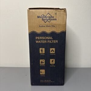 Membrane Solutions Straw Water Filter, Portable Personal Water Filter, 4 Pack